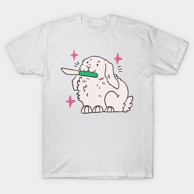 lop ears bunny T-Shirt by lazykitty